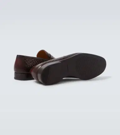 Magnanni Woven leather penny loafers | Thumbnail 6 Magnanni Woven leather penny loafers | Thumbnail 6