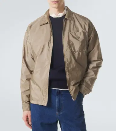 Prada Re-Nylon zip-up shirt | Thumbnail 4 Prada Re-Nylon zip-up shirt | Thumbnail 4