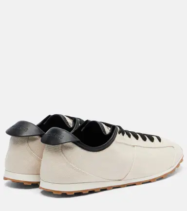 Jacquemus Leather-trimmed canvas sneakers | Thumbnail 4 Jacquemus Leather-trimmed canvas sneakers | Thumbnail 4