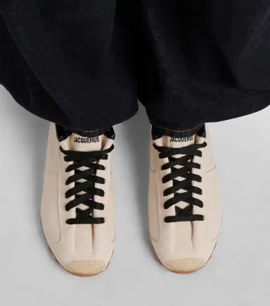 Jacquemus Leather-trimmed canvas sneakers | Thumbnail 6 Jacquemus Leather-trimmed canvas sneakers | Thumbnail 6