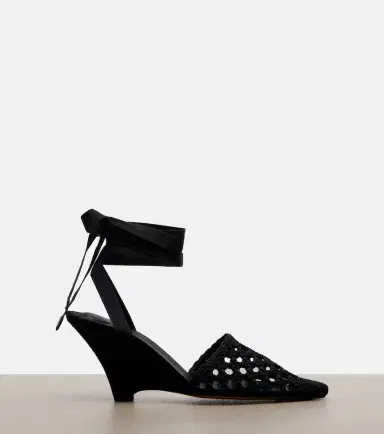 Jacquemus Woven raffia-effect wedges | Thumbnail 2 Jacquemus Woven raffia-effect wedges | Thumbnail 2