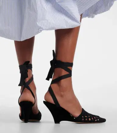 Jacquemus Woven raffia-effect wedges | Thumbnail 6 Jacquemus Woven raffia-effect wedges | Thumbnail 6