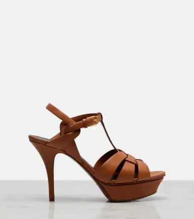 Saint Laurent Tribute leather platform sandals | Thumbnail 4 Saint Laurent Tribute leather platform sandals | Thumbnail 4