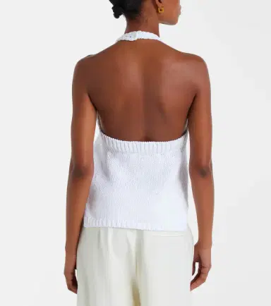 RÓHE Róhe Knitted halterneck cotton top | Thumbnail 6 RÓHE Róhe Knitted halterneck cotton top | Thumbnail 6