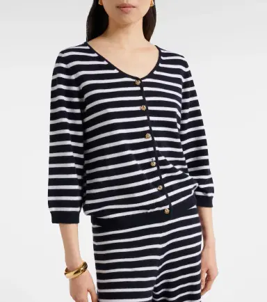 Jardin des Orangers Striped cashmere cardigan | Thumbnail 2 Jardin des Orangers Striped cashmere cardigan | Thumbnail 2