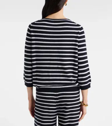 Jardin des Orangers Striped cashmere cardigan | Thumbnail 3 Jardin des Orangers Striped cashmere cardigan | Thumbnail 3