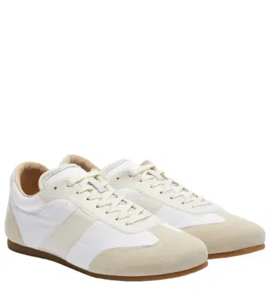 Lemaire Soft suede-trimmed sneakers | Thumbnail 1 Lemaire Soft suede-trimmed sneakers | Thumbnail 1