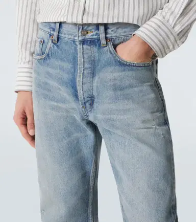 Saint Laurent Distressed straight jeans | Thumbnail 6 Saint Laurent Distressed straight jeans | Thumbnail 6