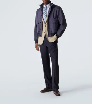 dunhill Cotton-blend twill bomber jacket | Thumbnail 4 dunhill Cotton-blend twill bomber jacket | Thumbnail 4
