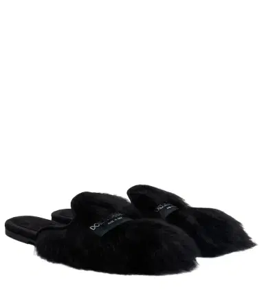 Dolce & Gabbana Shearling mules | Thumbnail 1 Dolce & Gabbana Shearling mules | Thumbnail 1