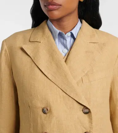 Polo Ralph Lauren Double-breasted linen blazer | Thumbnail 3 Polo Ralph Lauren Double-breasted linen blazer | Thumbnail 3
