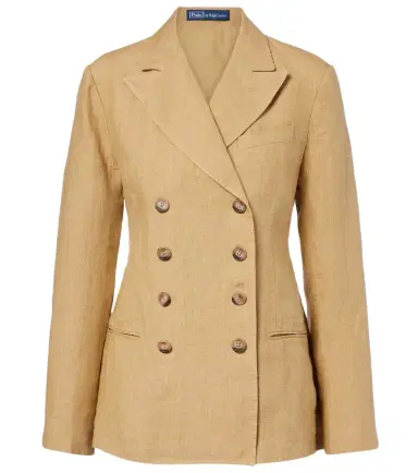 Polo Ralph Lauren Double-breasted linen blazer | Thumbnail 1 Polo Ralph Lauren Double-breasted linen blazer | Thumbnail 1