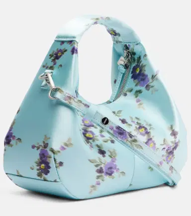 Ganni Mini floral satin top-handle bag | Thumbnail 3 Ganni Mini floral satin top-handle bag | Thumbnail 3