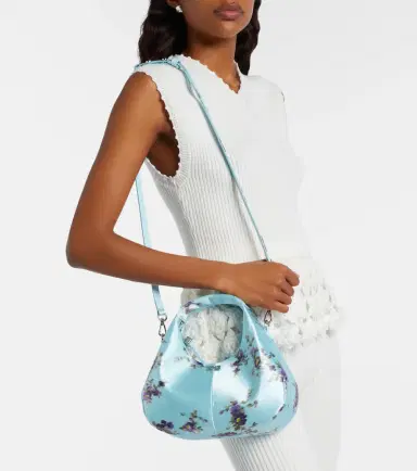 Ganni Mini floral satin top-handle bag | Thumbnail 6 Ganni Mini floral satin top-handle bag | Thumbnail 6
