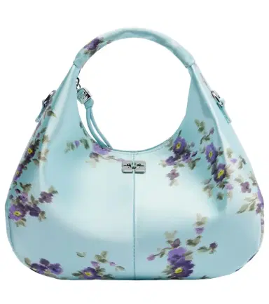 Ganni Mini floral satin top-handle bag | Thumbnail 1 Ganni Mini floral satin top-handle bag | Thumbnail 1