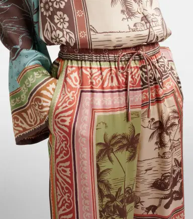 ALÉMAIS Alémais Alberta silk satin palazzo pants | Thumbnail 3 ALÉMAIS Alémais Alberta silk satin palazzo pants | Thumbnail 3