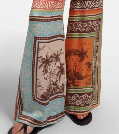 ALÉMAIS Alémais Alberta silk satin palazzo pants | Thumbnail 6 ALÉMAIS Alémais Alberta silk satin palazzo pants | Thumbnail 6