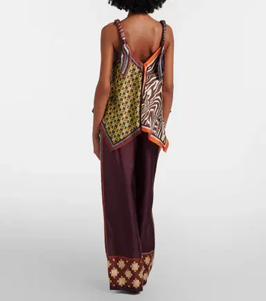 ALÉMAIS Alémais Wilson silk twill wide-leg pants | Thumbnail 3 ALÉMAIS Alémais Wilson silk twill wide-leg pants | Thumbnail 3