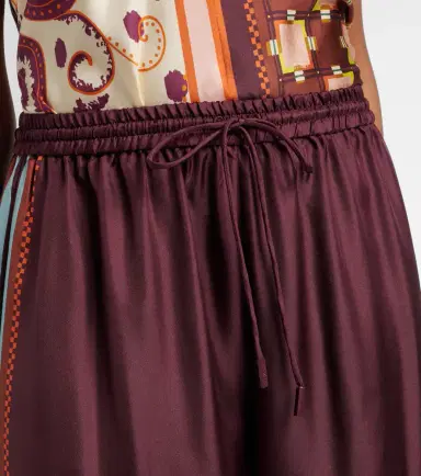 ALÉMAIS Alémais Wilson silk twill wide-leg pants | Thumbnail 5 ALÉMAIS Alémais Wilson silk twill wide-leg pants | Thumbnail 5