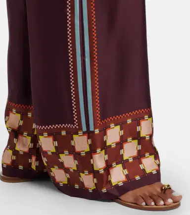 ALÉMAIS Alémais Wilson silk twill wide-leg pants | Thumbnail 6 ALÉMAIS Alémais Wilson silk twill wide-leg pants | Thumbnail 6
