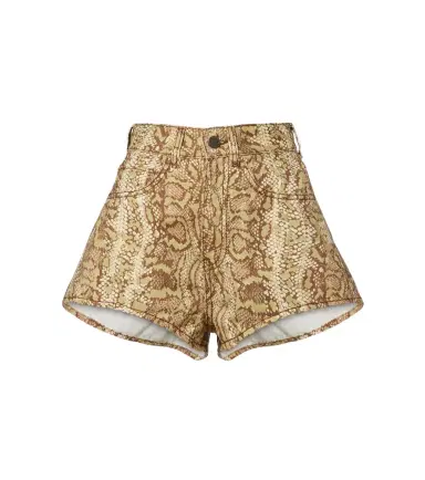 ALÉMAIS Alémais Boa snake-print denim shorts | Thumbnail 1 ALÉMAIS Alémais Boa snake-print denim shorts | Thumbnail 1