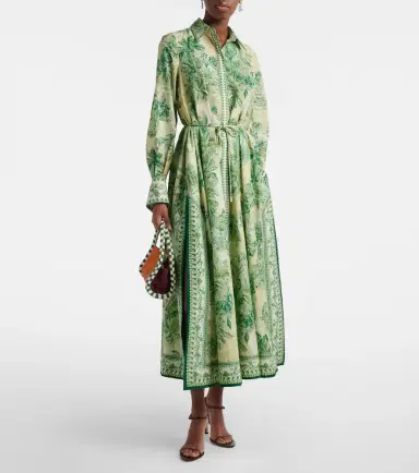 ALÉMAIS Alémais Sara printed cotton and silk shirt dress | Thumbnail 6 ALÉMAIS Alémais Sara printed cotton and silk shirt dress | Thumbnail 6