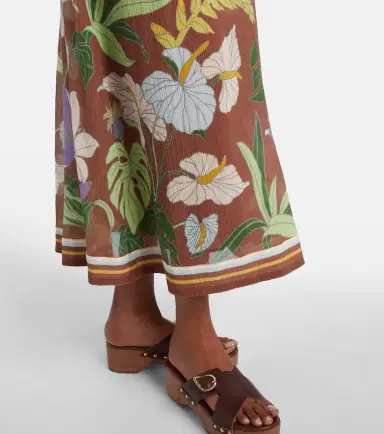 Alemais Alémais Alfie gathered cotton and silk midi dress | Thumbnail 3 Alemais Alémais Alfie gathered cotton and silk midi dress | Thumbnail 3