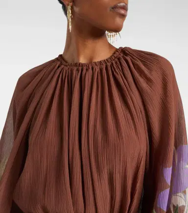 Alemais Alémais Alfie gathered cotton and silk midi dress | Thumbnail 6 Alemais Alémais Alfie gathered cotton and silk midi dress | Thumbnail 6