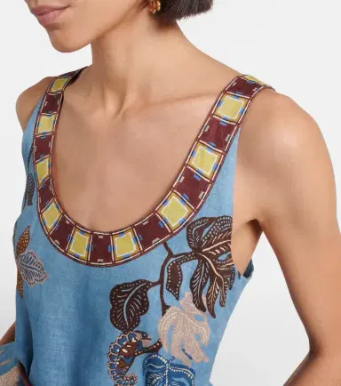 Alemais Alémais Georgie printed linen midi dress | Thumbnail 2 Alemais Alémais Georgie printed linen midi dress | Thumbnail 2