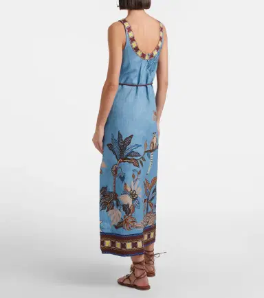 Alemais Alémais Georgie printed linen midi dress | Thumbnail 4 Alemais Alémais Georgie printed linen midi dress | Thumbnail 4