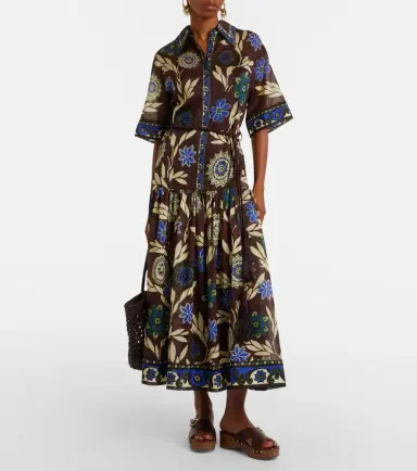 ALÉMAIS Alémais Jasper printed cotton and silk shirt dress | Thumbnail 2 ALÉMAIS Alémais Jasper printed cotton and silk shirt dress | Thumbnail 2