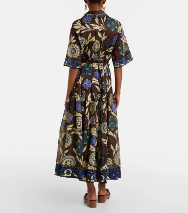 ALÉMAIS Alémais Jasper printed cotton and silk shirt dress | Thumbnail 3 ALÉMAIS Alémais Jasper printed cotton and silk shirt dress | Thumbnail 3