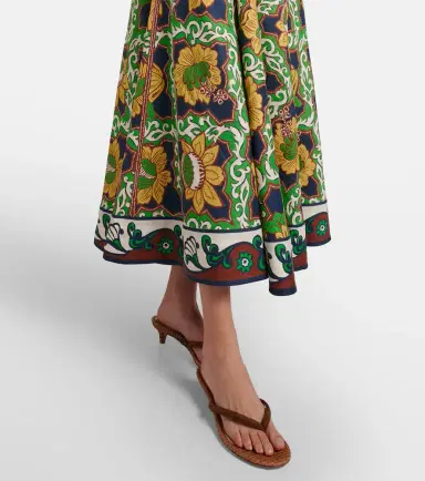 ALÉMAIS Alémais Liana Ballet printed linen midi dress | Thumbnail 5 ALÉMAIS Alémais Liana Ballet printed linen midi dress | Thumbnail 5