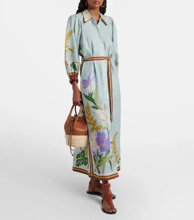 Alemais Alémais Belted floral linen shirt dress | Thumbnail 5 Alemais Alémais Belted floral linen shirt dress | Thumbnail 5