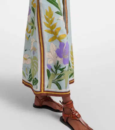 Alemais Alémais Belted floral linen shirt dress | Thumbnail 6 Alemais Alémais Belted floral linen shirt dress | Thumbnail 6