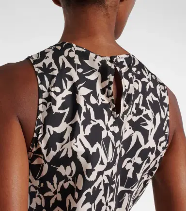 Asceno Valencia printed silk twill maxi dress | Thumbnail 2 Asceno Valencia printed silk twill maxi dress | Thumbnail 2