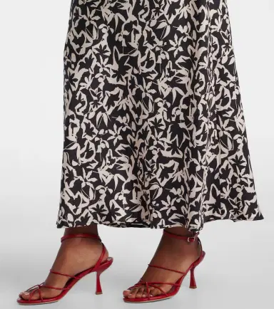 Asceno Valencia printed silk twill maxi dress | Thumbnail 6 Asceno Valencia printed silk twill maxi dress | Thumbnail 6