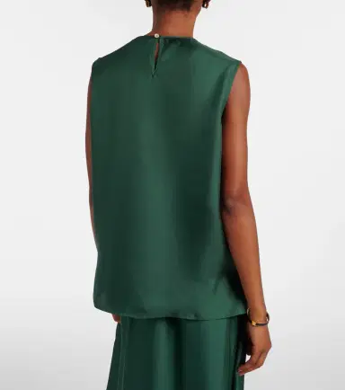 Asceno Trento silk twill tank top | Thumbnail 2 Asceno Trento silk twill tank top | Thumbnail 2