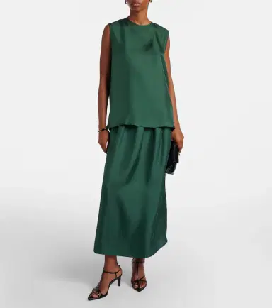 Asceno Trento silk twill tank top | Thumbnail 4 Asceno Trento silk twill tank top | Thumbnail 4