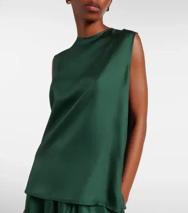 Asceno Trento silk twill tank top | Thumbnail 5 Asceno Trento silk twill tank top | Thumbnail 5