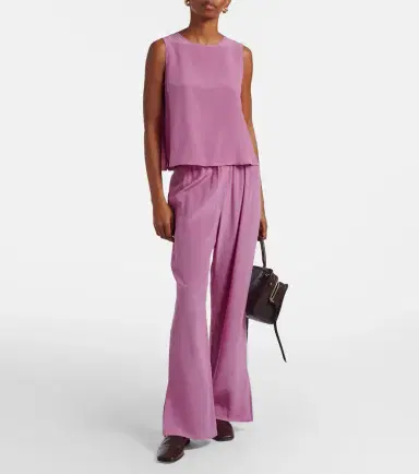 Asceno Loreto silk crêpe wide-leg pants | Thumbnail 2 Asceno Loreto silk crêpe wide-leg pants | Thumbnail 2