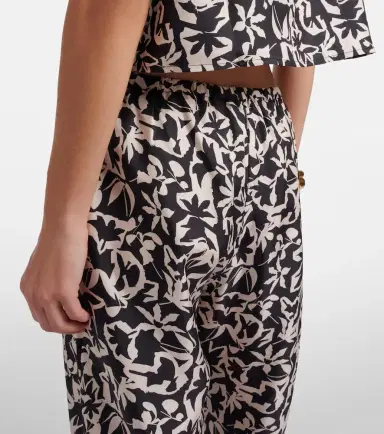 Asceno Loreto printed silk twill wide-leg pants | Thumbnail 2 Asceno Loreto printed silk twill wide-leg pants | Thumbnail 2