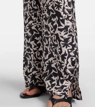 Asceno Loreto printed silk twill wide-leg pants | Thumbnail 6 Asceno Loreto printed silk twill wide-leg pants | Thumbnail 6