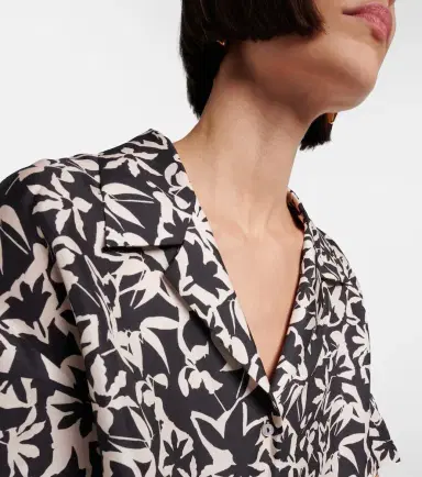 ASCENO Lincoln printed cropped silk twill shirt | Thumbnail 2 ASCENO Lincoln printed cropped silk twill shirt | Thumbnail 2