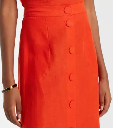 Eres Amusante linen midi skirt | Thumbnail 5 Eres Amusante linen midi skirt | Thumbnail 5