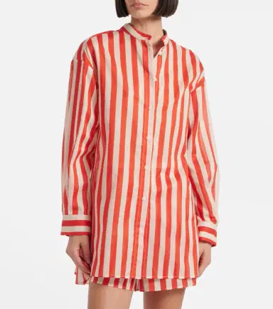 Eres Duetto striped cotton voile shirt | Thumbnail 3 Eres Duetto striped cotton voile shirt | Thumbnail 3