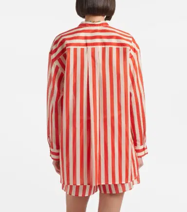 Eres Duetto striped cotton voile shirt | Thumbnail 4 Eres Duetto striped cotton voile shirt | Thumbnail 4
