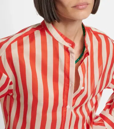 Eres Duetto striped cotton voile shirt | Thumbnail 6 Eres Duetto striped cotton voile shirt | Thumbnail 6