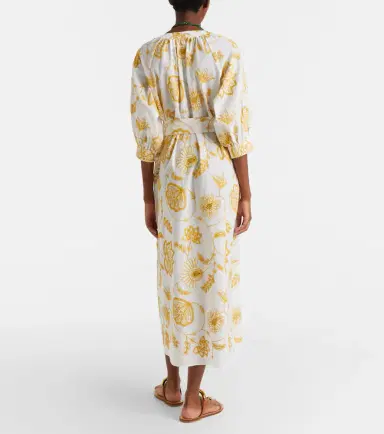 Eres Anjana embroidered cotton-blend midi dress | Thumbnail 2 Eres Anjana embroidered cotton-blend midi dress | Thumbnail 2