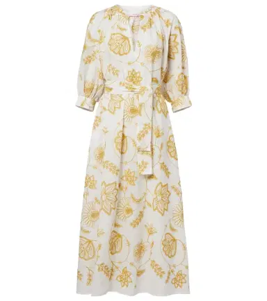 Eres Anjana embroidered cotton-blend midi dress | Thumbnail 1 Eres Anjana embroidered cotton-blend midi dress | Thumbnail 1